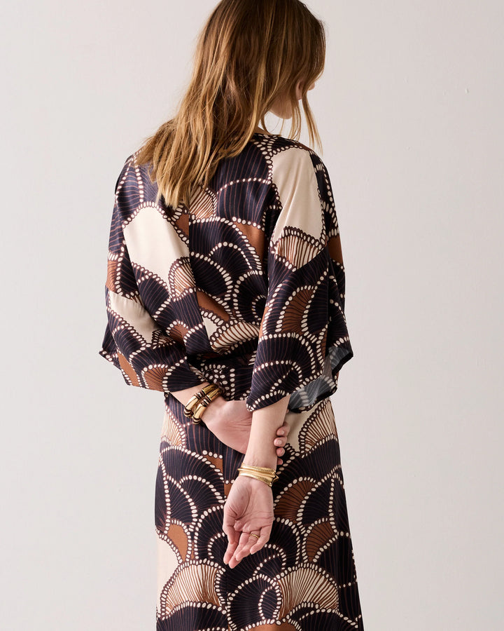Summum Midi Dress Twill Satin