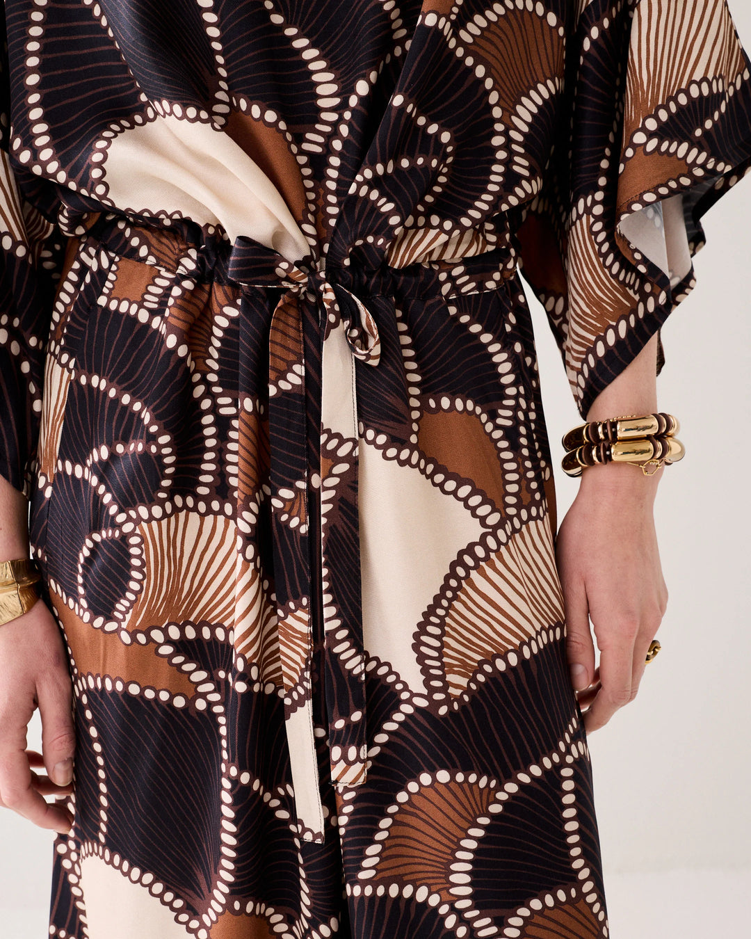 Summum Midi Dress Twill Satin