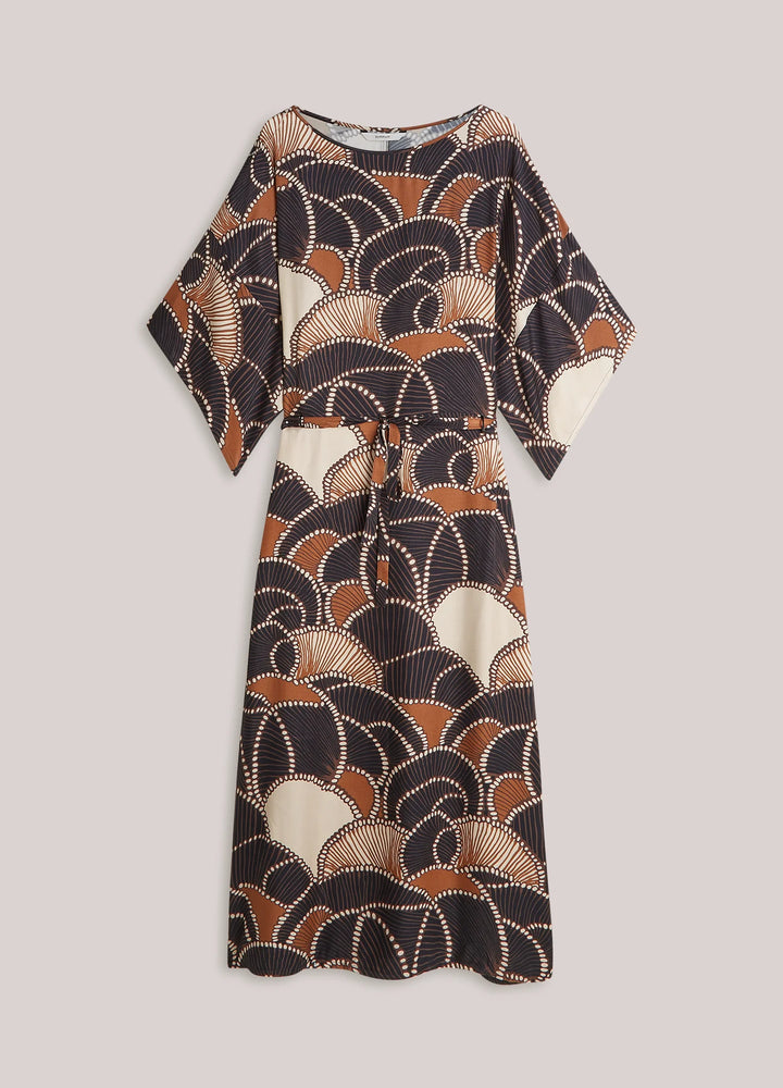 Summum Midi Dress Twill Satin