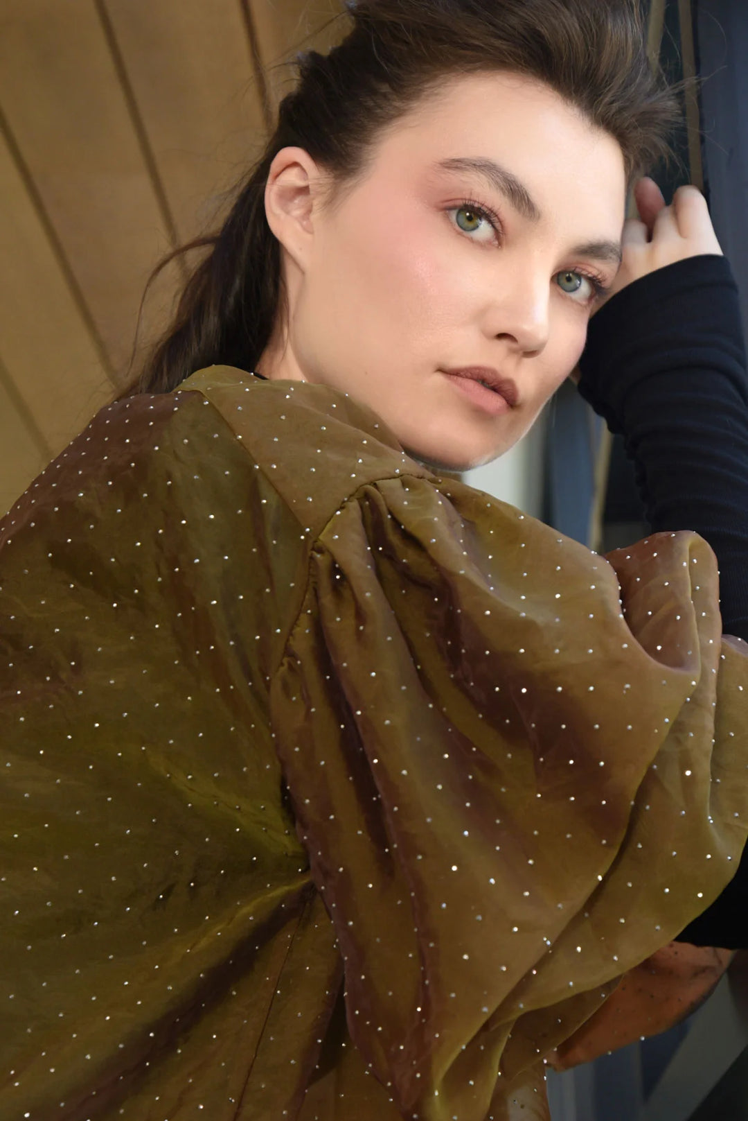 Trelise Cooper A Problem Sheer-ed Blouse - Olive - Shop 9