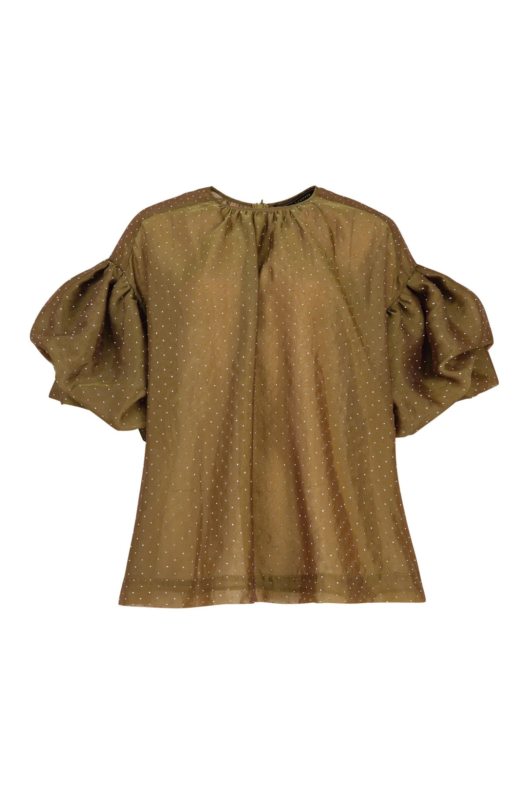 Trelise Cooper A Problem Sheer-ed Blouse - Olive - Shop 9