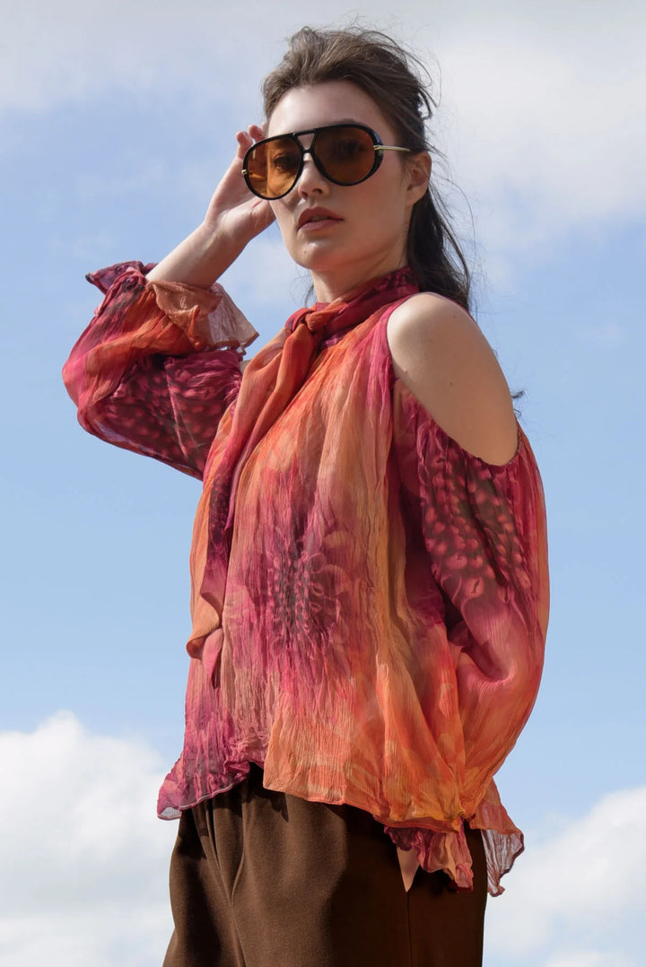 Trelise Cooper Solar Flower Blouse - Peach Floral - Shop 9