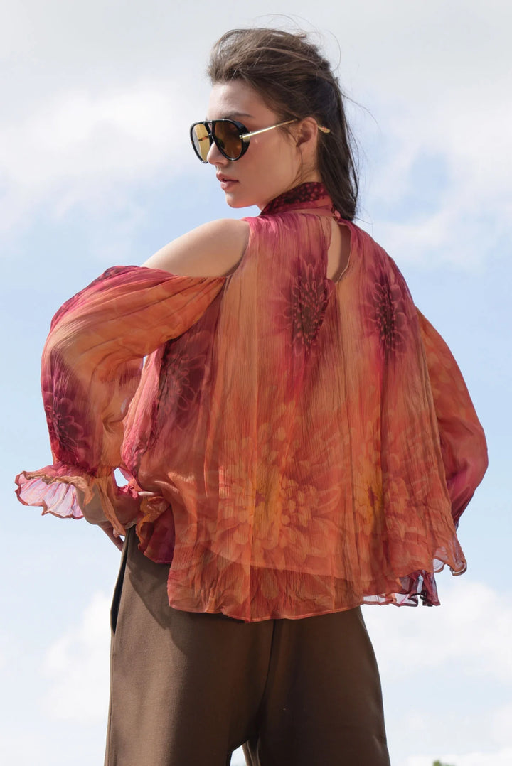 Trelise Cooper Solar Flower Blouse - Peach Floral - Shop 9