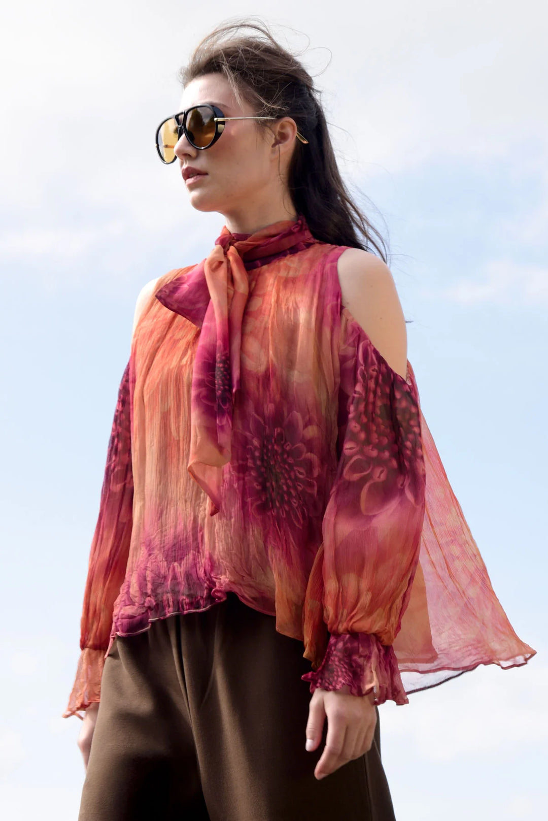 Trelise Cooper Solar Flower Blouse - Peach Floral - Shop 9