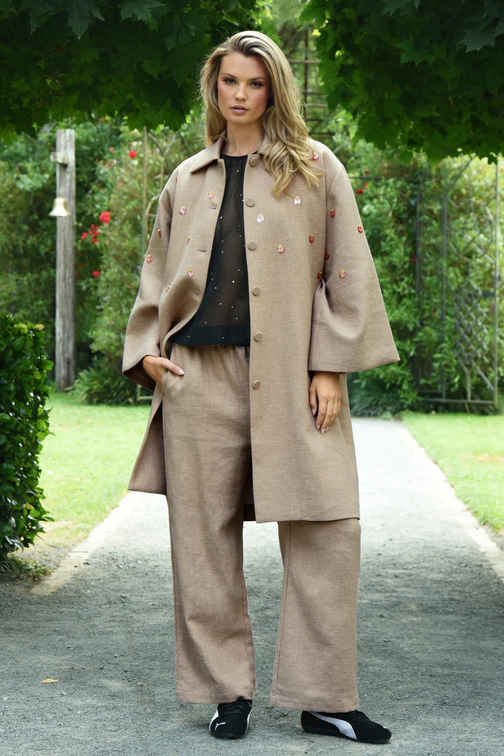 Trelise Cooper Walk Right Up Trouser - Taupe - Shop 9