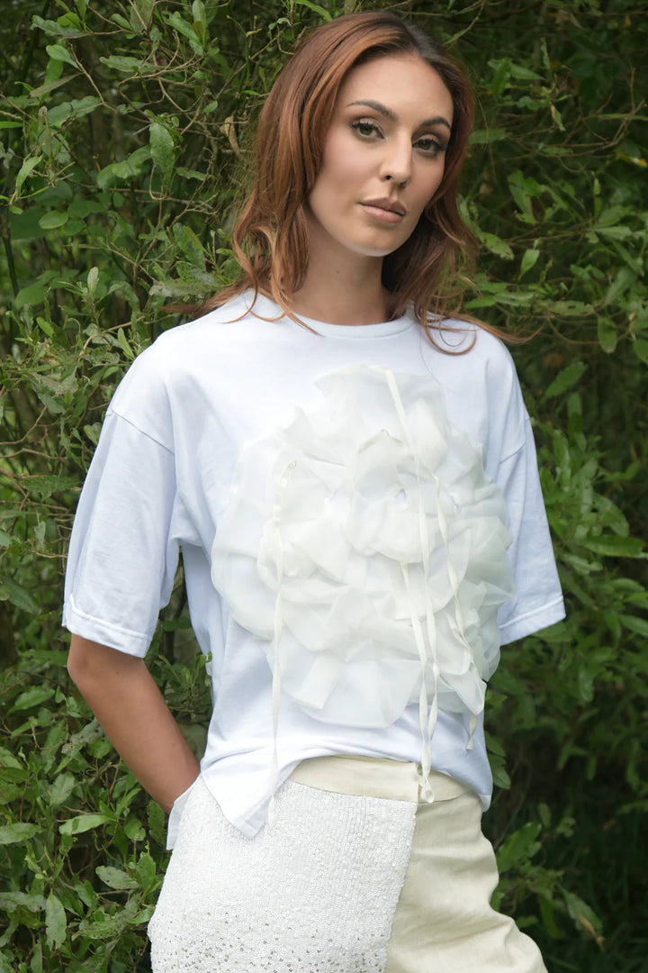Trelise Cooper My Heart Rose On T-Shirt - White