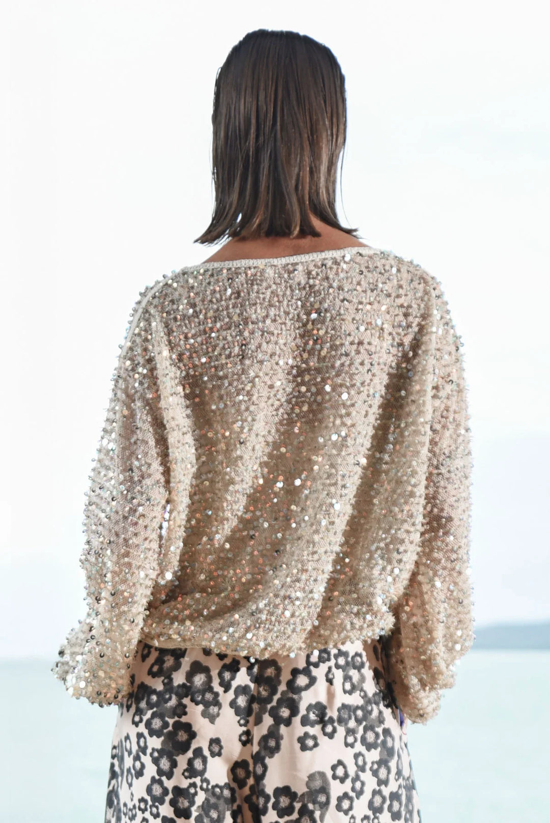 Trelise Cooper Shimmy &amp; Shine Top - White/Silver