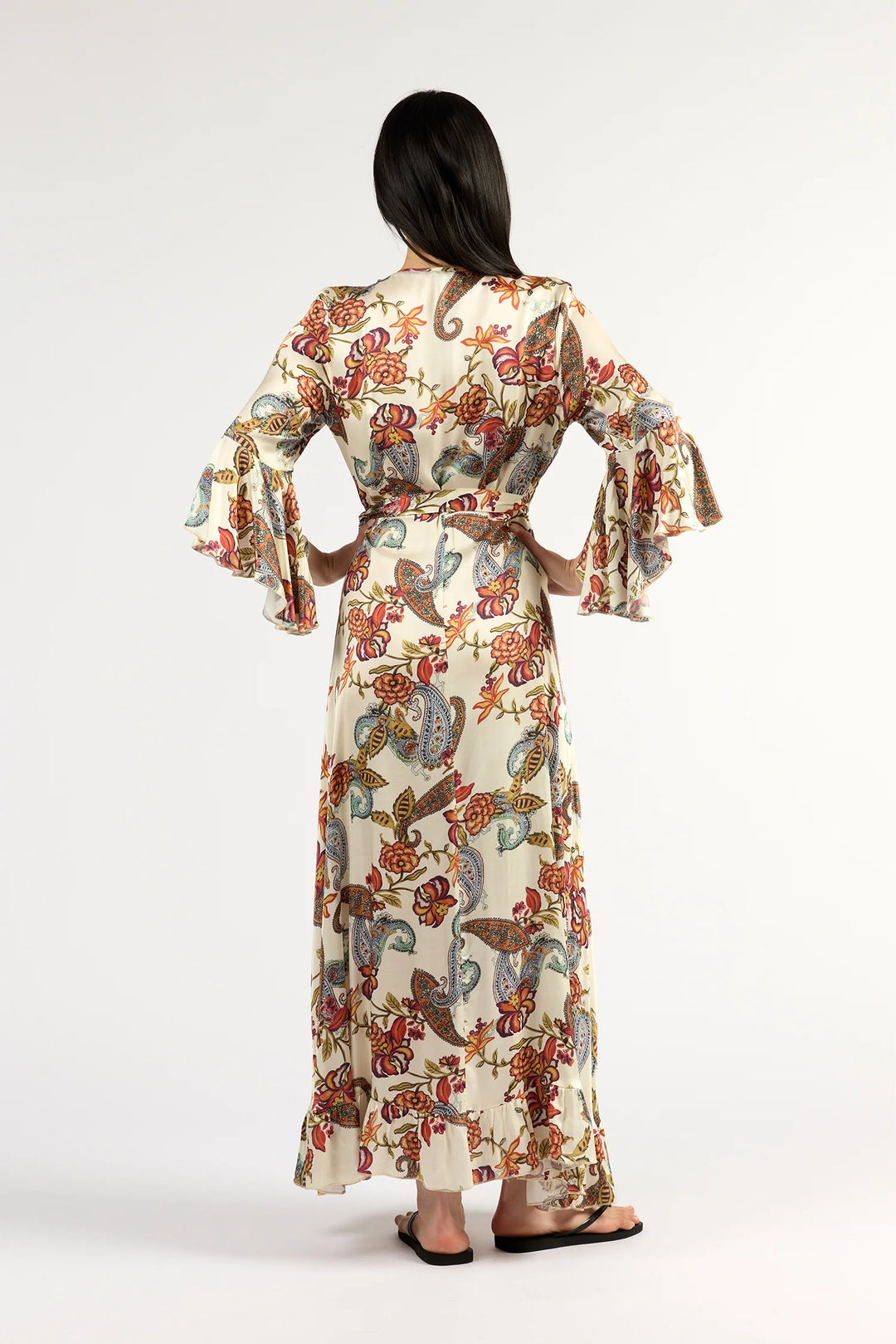 Tuesday Label Alice Wrap Dress - Cloud Floral