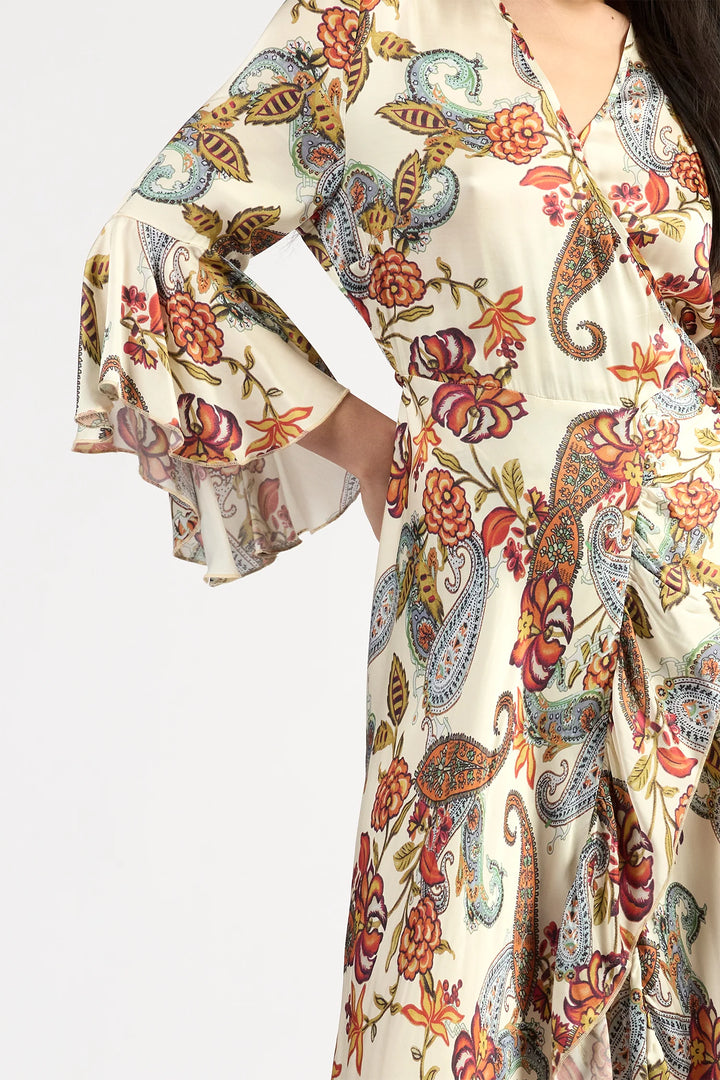 Tuesday Label Alice Wrap Dress - Cloud Floral