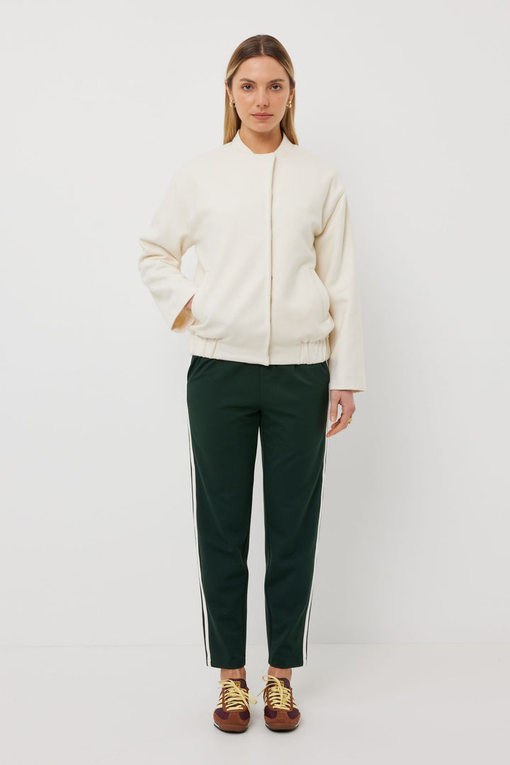 Tuesday Label Anderson Bomber - Ivory Wool - Shop 9