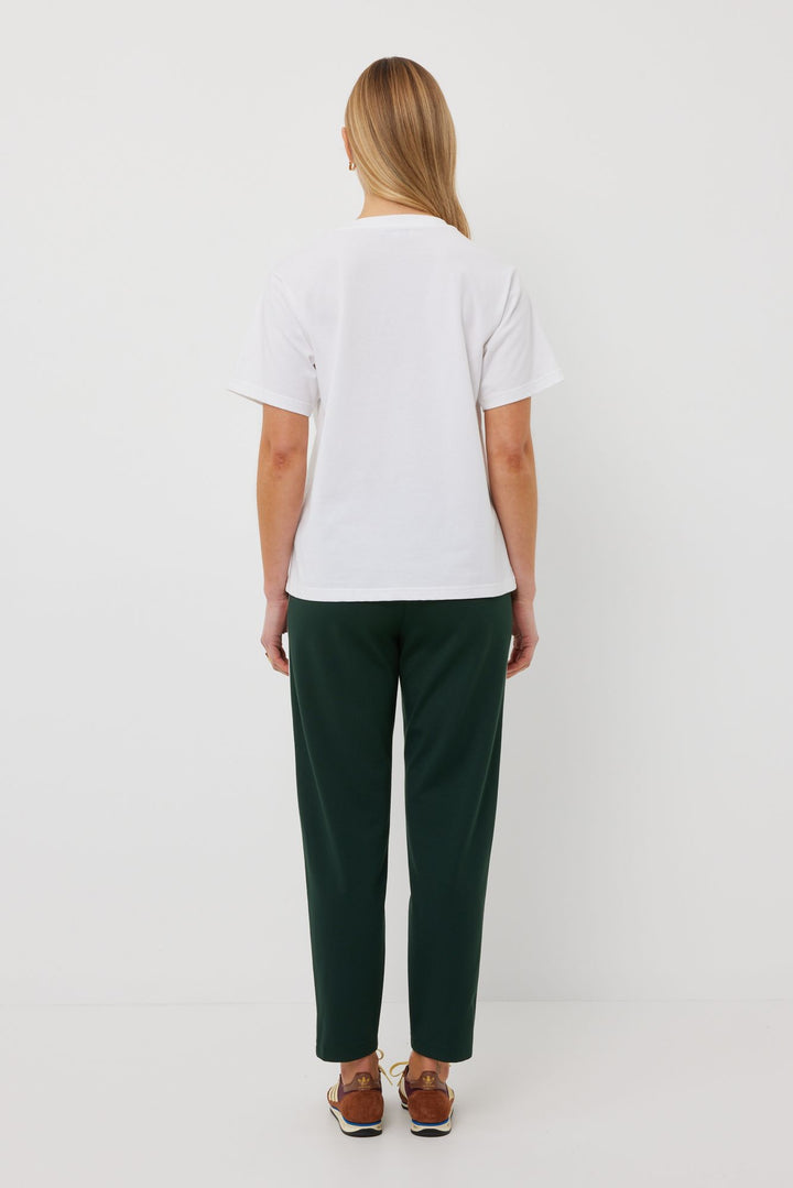 Tuesday Label Band Tee - White - Shop 9