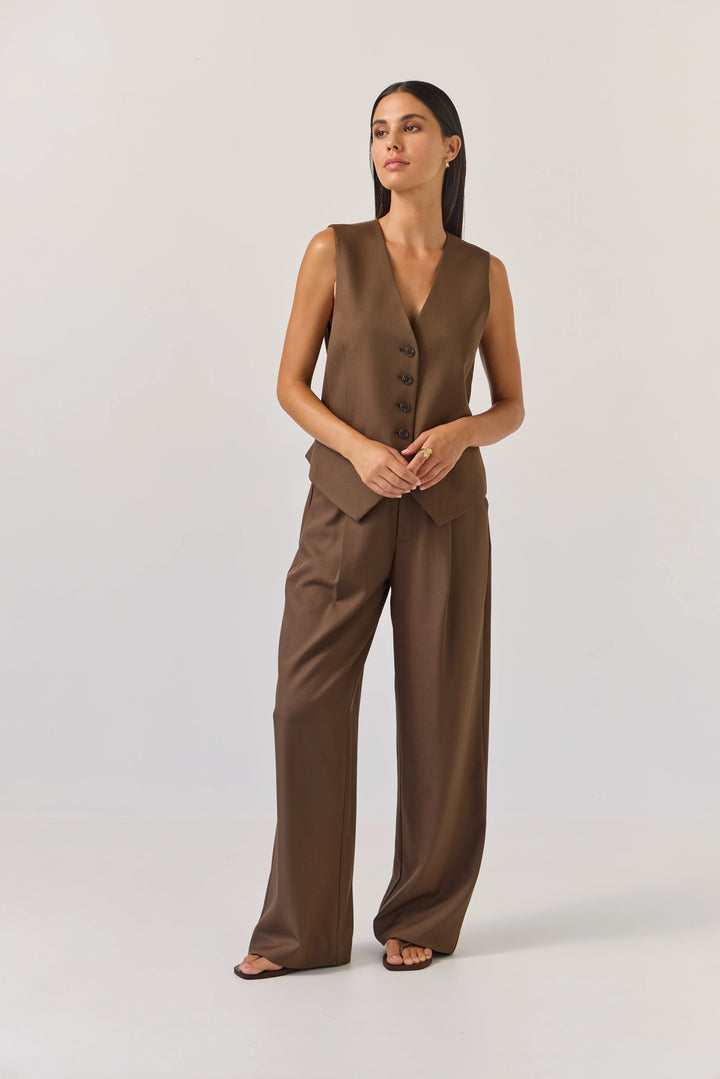 Tuesday Label Boyfriend Pant - Bitter Chocolate - Shop 9
