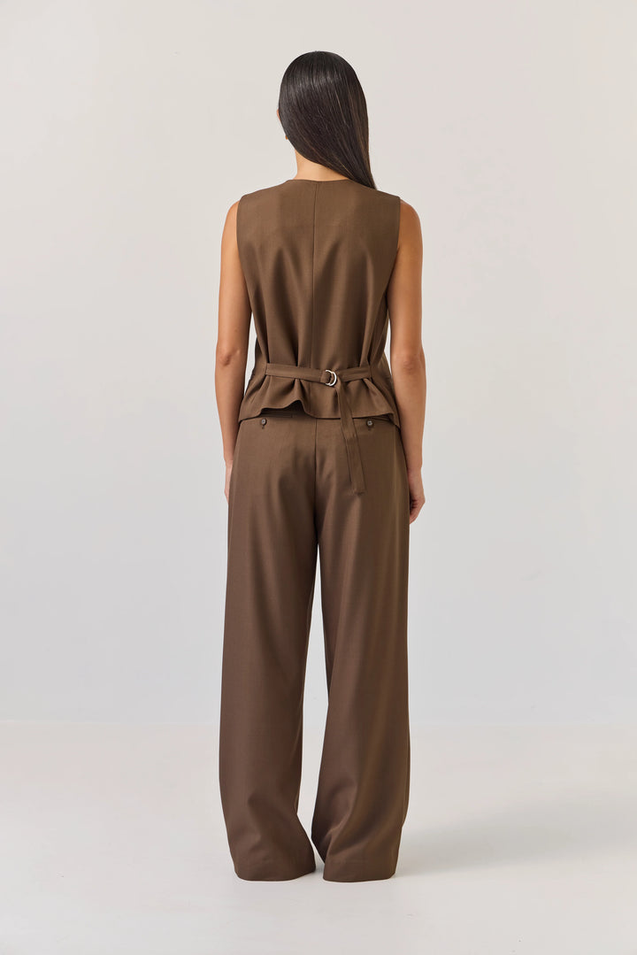 Tuesday Label Boyfriend Pant - Bitter Chocolate - Shop 9