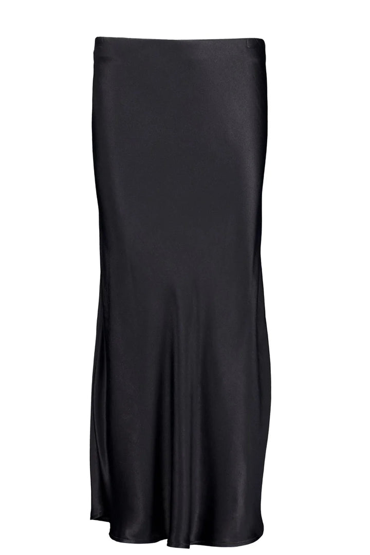 Tuesday Label Dom Skirt - Black Satin - Shop 9