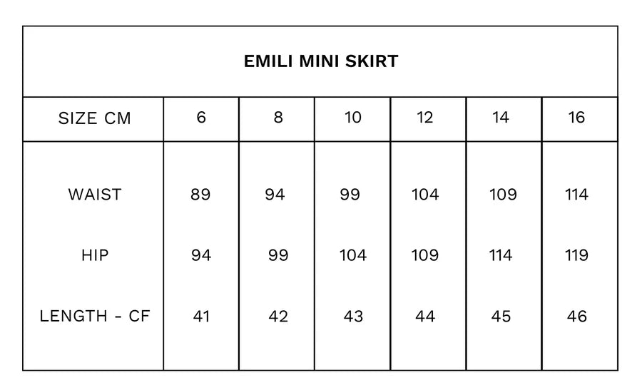 Tuesday Label Emili Mini Skirt - Dark Chocolate - Shop 9
