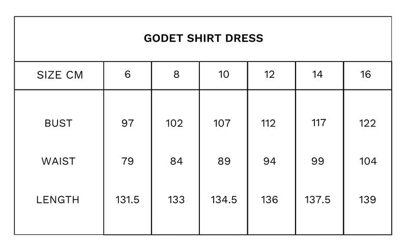 Tuesday Label Godet Shirt Dress - Vintage Floral - Shop 9