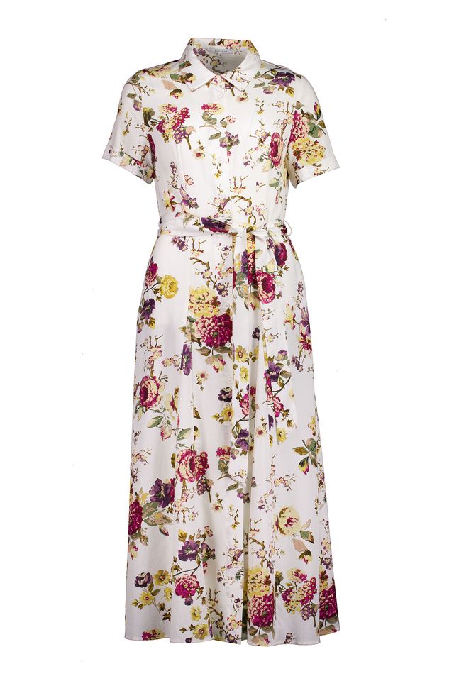 Tuesday Label Godet Shirt Dress - Vintage Floral - Shop 9