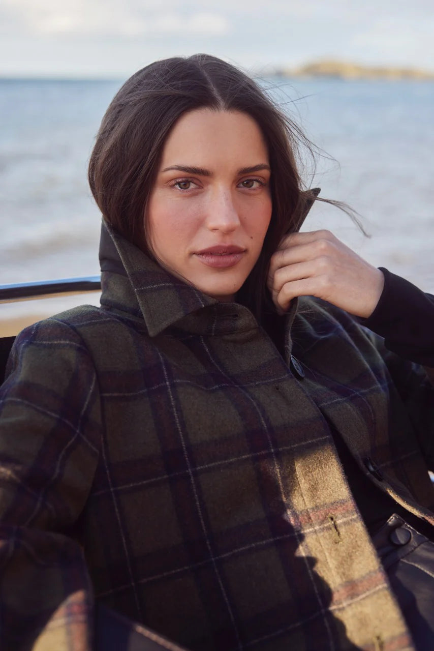 Tuesday Label Kamali Coat - Rainforest Check - Shop 9