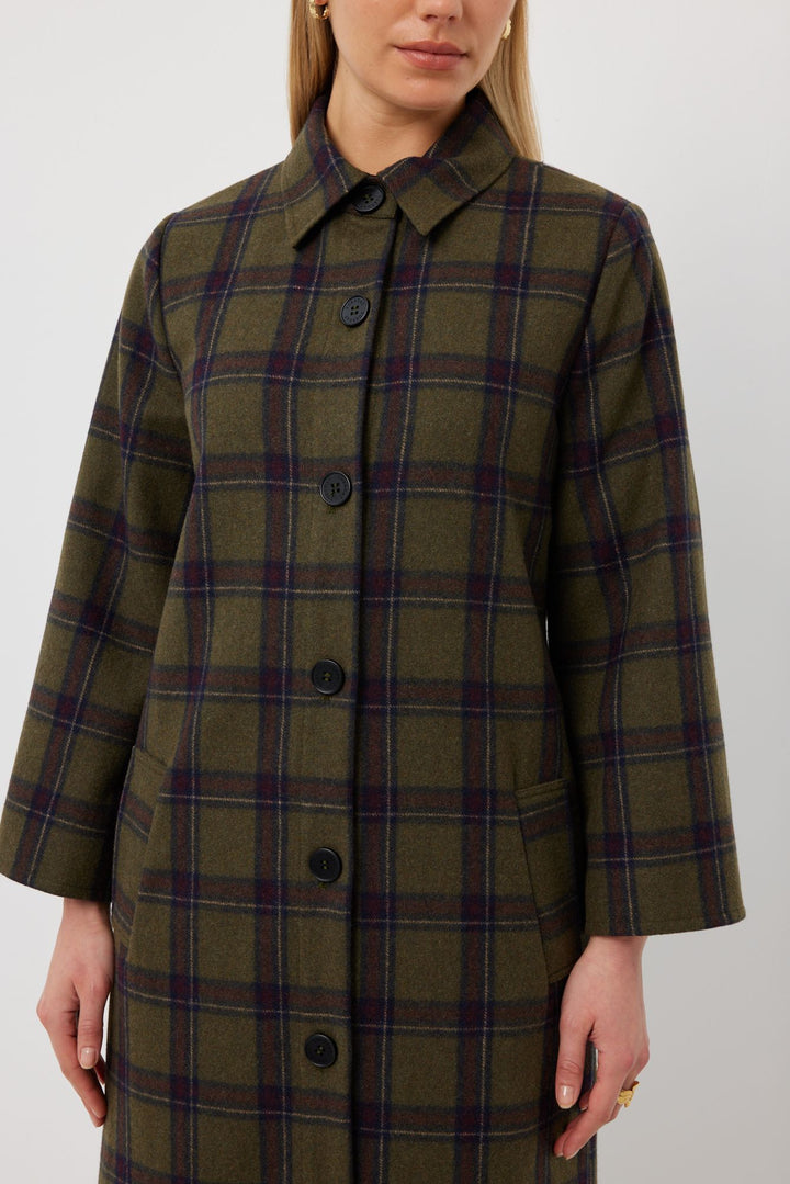 Tuesday Label Kamali Coat - Rainforest Check - Shop 9