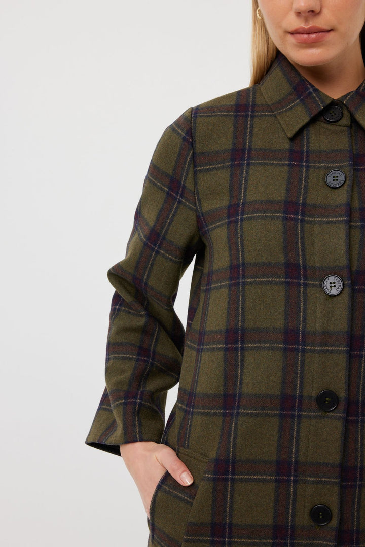 Tuesday Label Kamali Coat - Rainforest Check - Shop 9