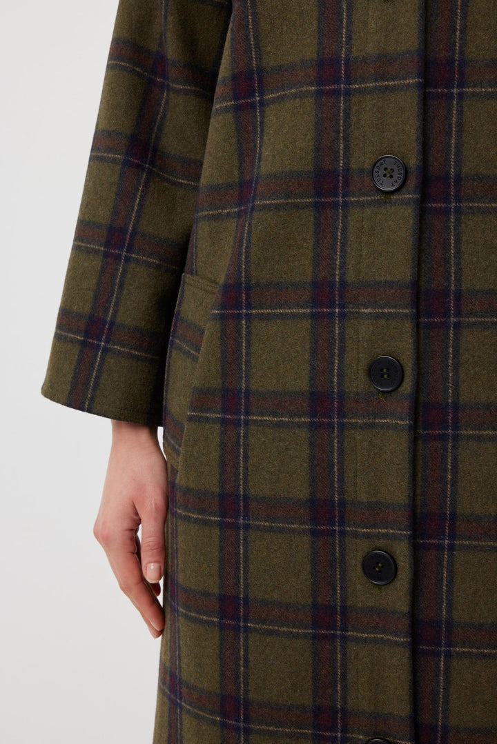 Tuesday Label Kamali Coat - Rainforest Check - Shop 9