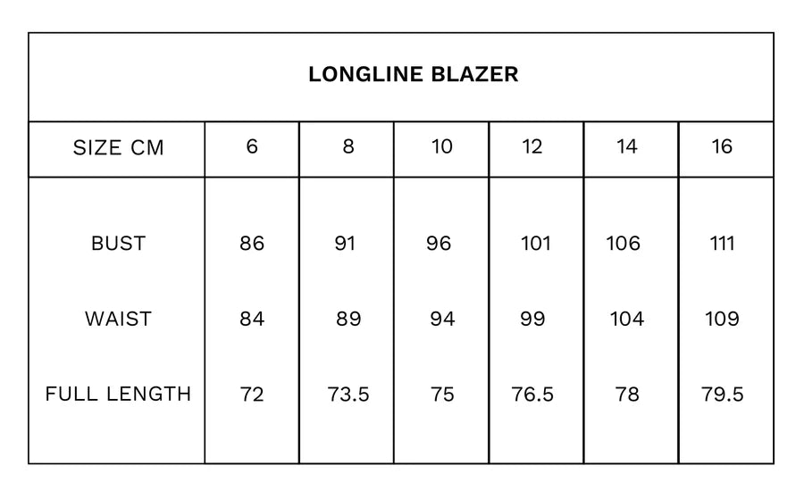 Tuesday Label Longline Blazer - Bitter Chocolate - Shop 9