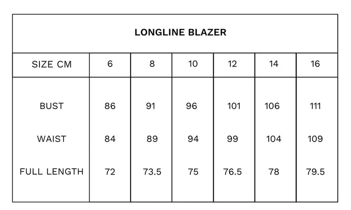 Tuesday Label Longline Blazer - Bitter Chocolate - Shop 9