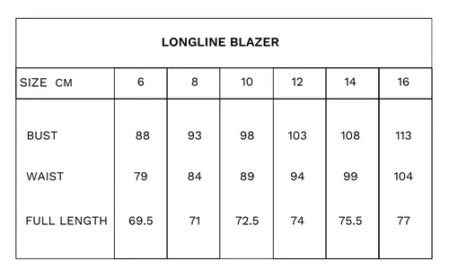 Tuesday Label Longline Blazer - Desert Stripe - Shop 9