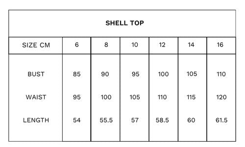 Tuesday Label Shell Top - Oyster - Shop 9