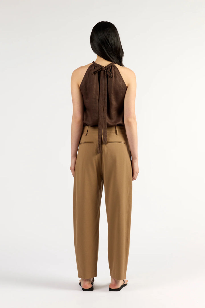 Tuesday Label Utility Pants - Dark Tan - Shop 9