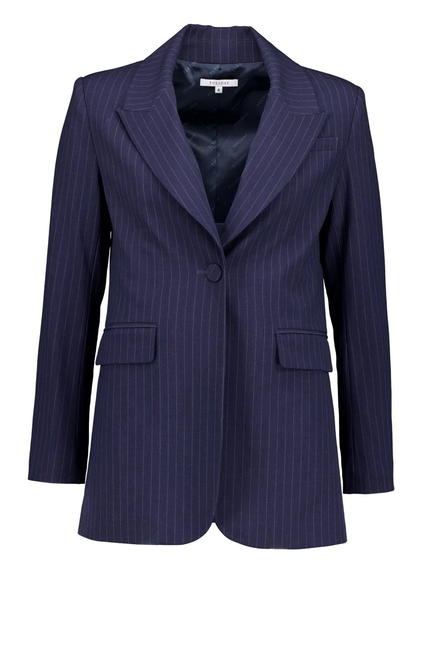 Tuesday Paris Blazer Baritone Stripe - Shop 9