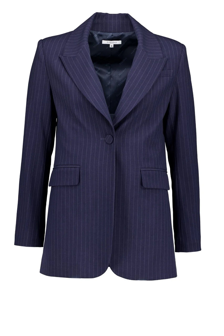 Tuesday Paris Blazer Baritone Stripe - Shop 9