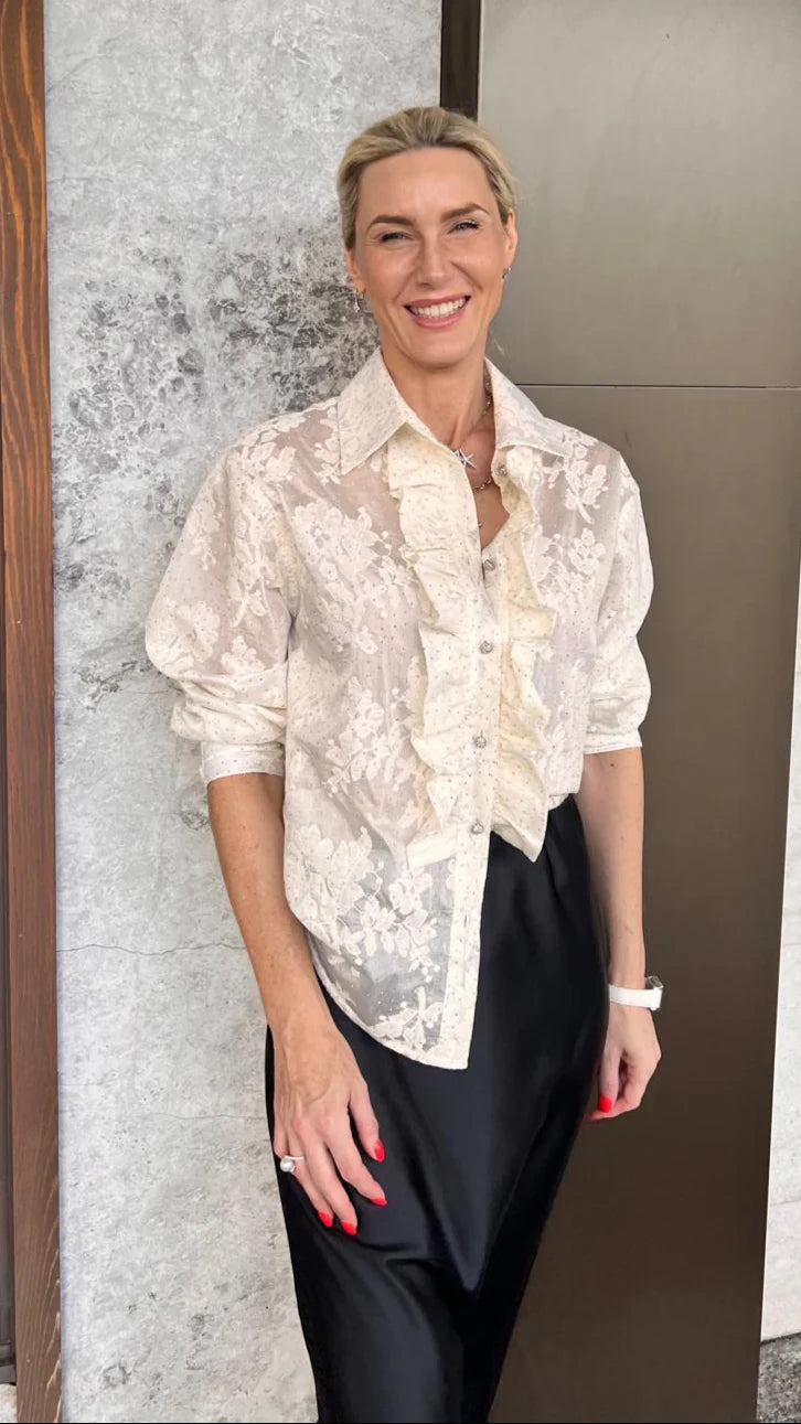 Yvonne Bennetti Yorkville Shirt - Ivory - Shop 9