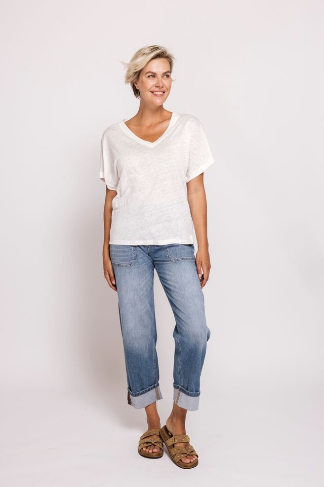 Zhrill Karli Jeans with Cuffs - Blue