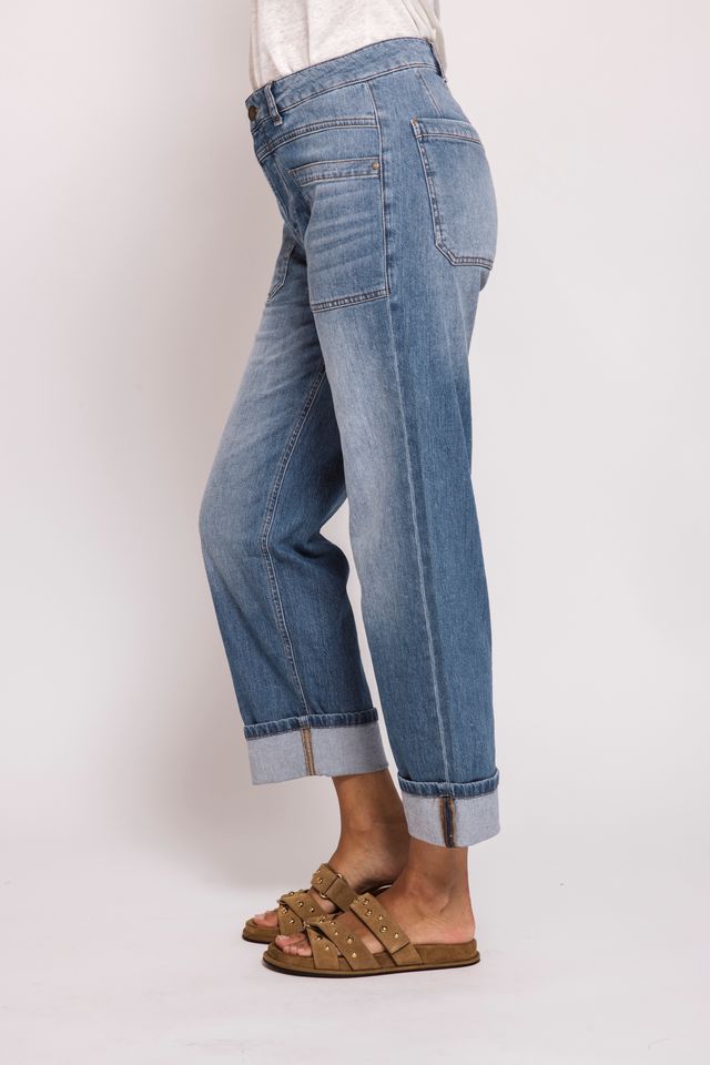 Zhrill Karli Jeans with Cuffs - Blue