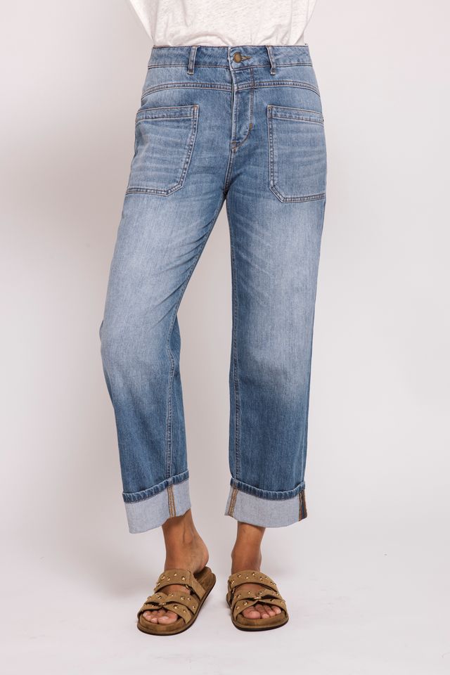 Zhrill Karli Jeans with Cuffs - Blue
