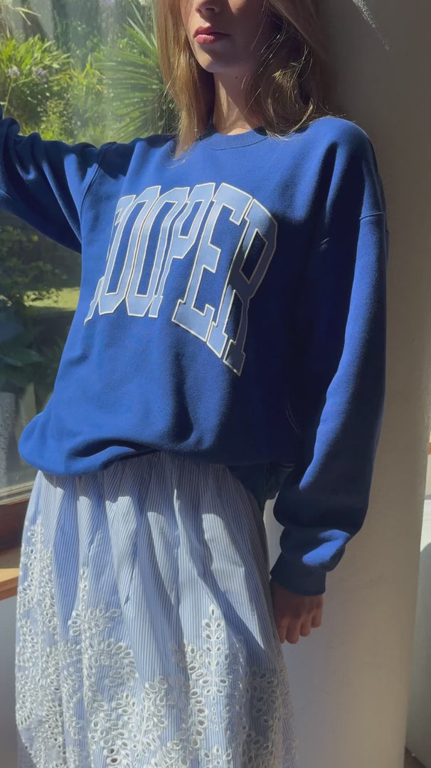Cooper Take Note Sweater - Cobalt