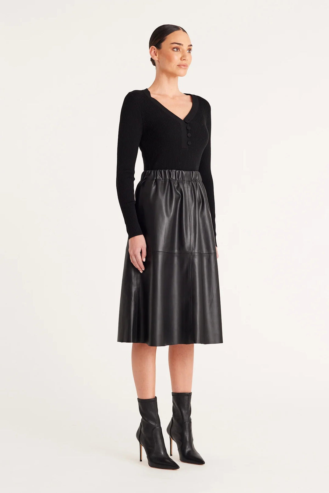 Cable Melbourne Arlo Vegan Skirt Black Shop 9