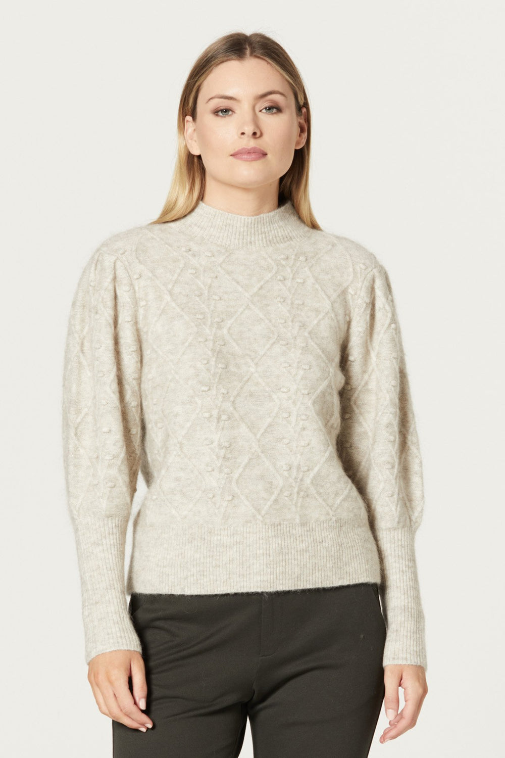 Cable Queenie Jumper - Oatmeal - Shop 9