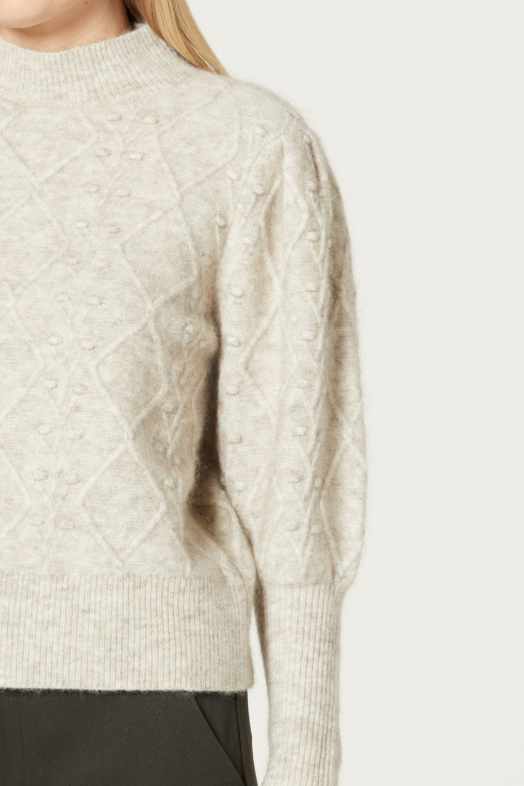 Cable Queenie Jumper - Oatmeal - Shop 9