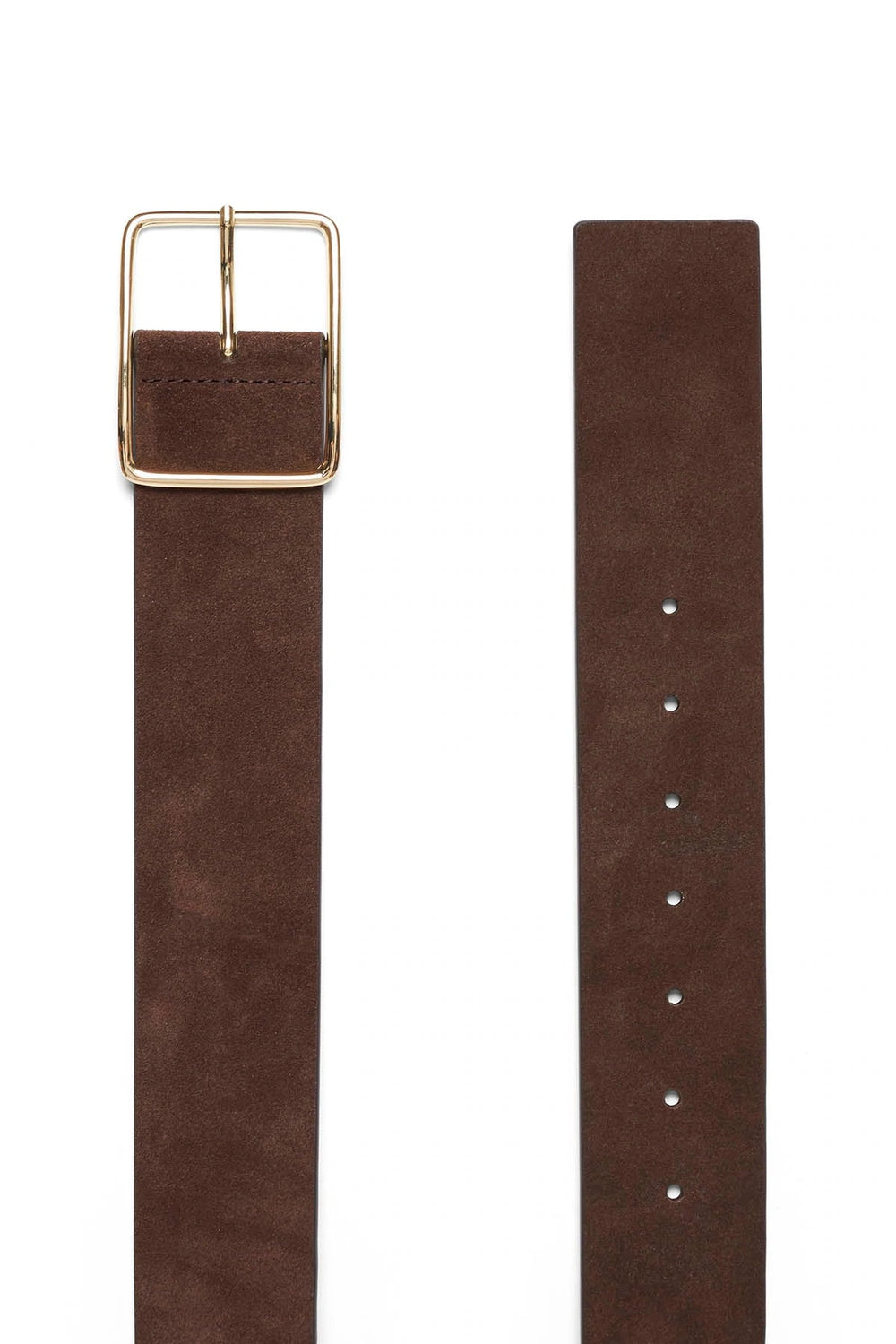 Cable Suede Belt - Chocolate - Shop 9