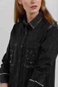 Kinney Remi Long Shirt Dress - Dark Denim - Shop 9