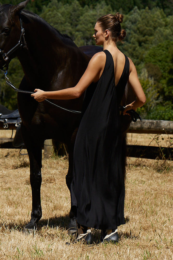 Knuefermann Zulu Dress - Silk Black - Shop 9