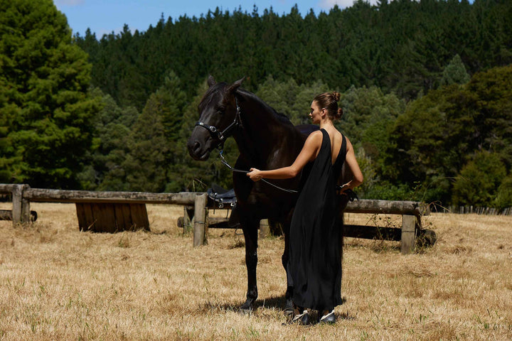 Knuefermann Zulu Dress - Silk Black - Shop 9
