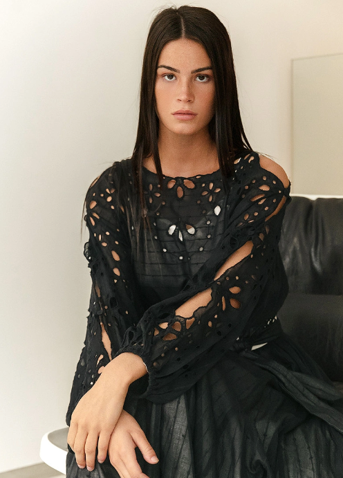 Mes Demoiselle Odin Dress - Black and Off White - Shop 9