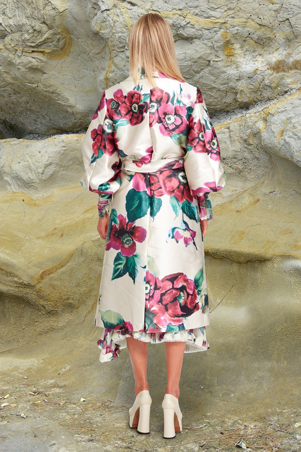 Trelise Cooper Up, Puff & Away Coat Cream Floral Shop 9