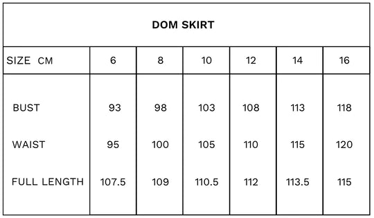 Dresses Size Charts  Measurements  ASOS