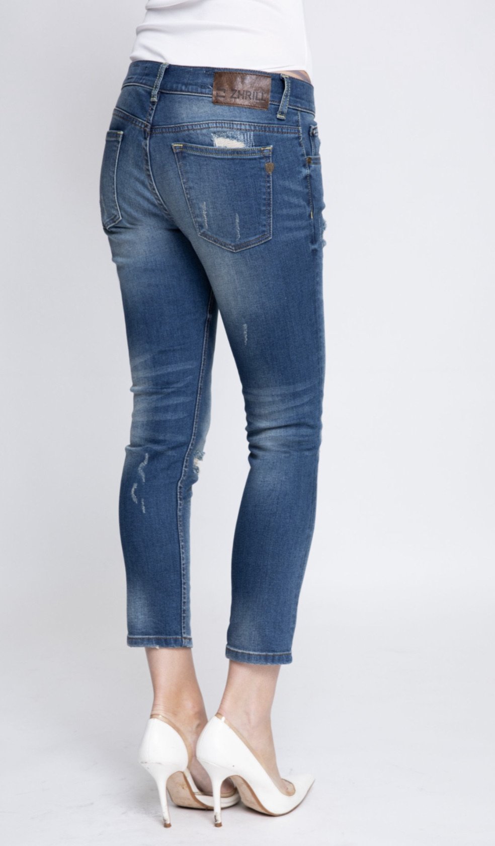 Zhrill Anita Blue 7/8 Jeans - Shop 9